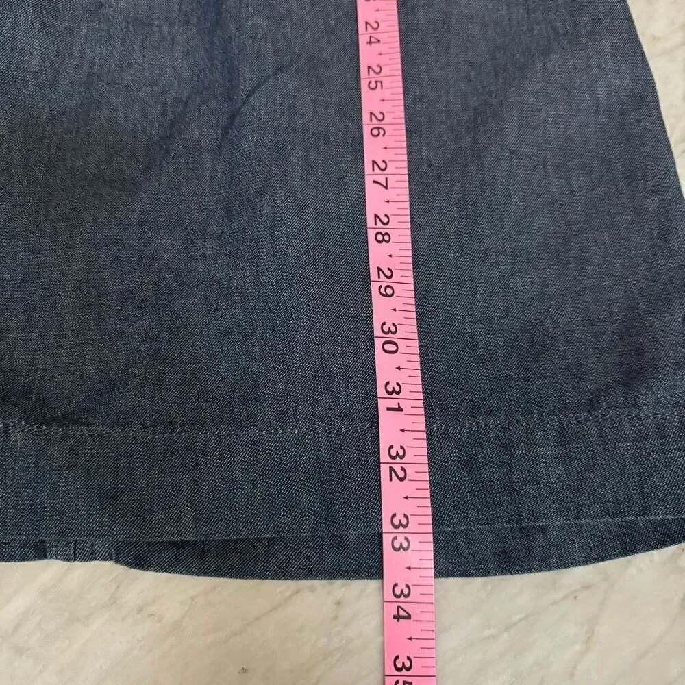 Rag & bone denim tie dress rinse blue chambray size S 100% cotton NWT - Picture 8 of 8